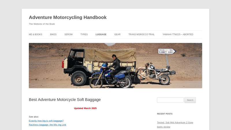 Best Adventure Motorcycle Soft Baggage