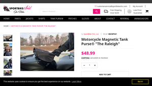 SportBike Chic™ - Motorcycle Magnetic Tank Purse® 'The Raleigh'