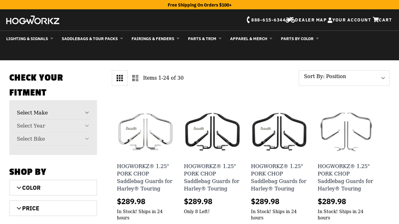 HOGWORKZ® Saddlebag Guards and Skid Plates for Harley ...