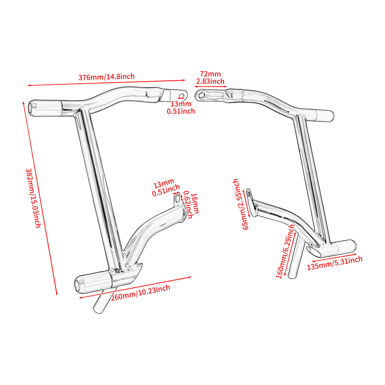 Illustrative image for street glide crash bar saddle bag