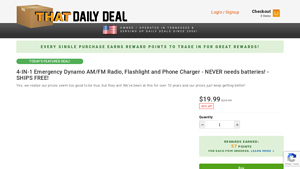 That Daily Deal - 4-IN-1 Emergency Dynamo Radio & Charger