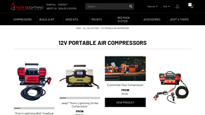 Thor's Lightning - 12v Portable Air Compressors
