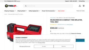 Milwaukee - M18 Compact Tire Inflator