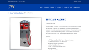 TPI Texas - Elite Stainless Steel Air Machine