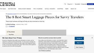 Travel and Leisure - Best Smart Luggage of 2025