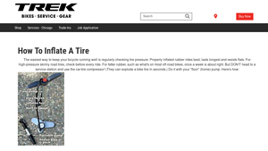 Trek Chicago - Floor Pump with Built-in Gauge