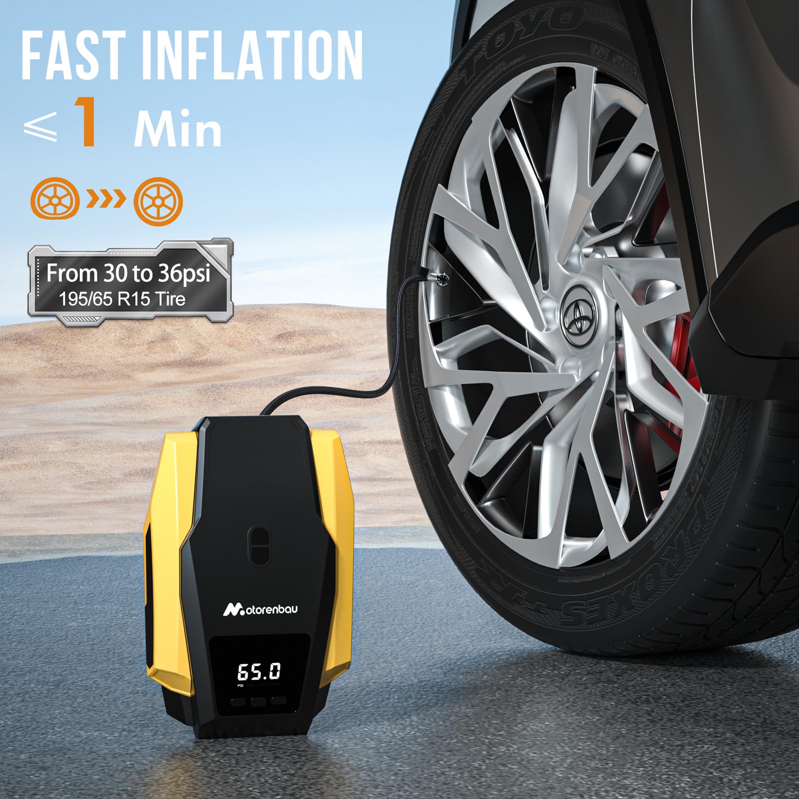 An application scenario or product detail of 12v portable tire inflator - Image 18