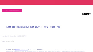 Airmoto - Portable Tire Inflator