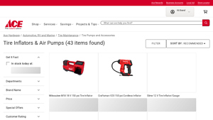 Ace Hardware - Tire Inflators & Air Pumps
