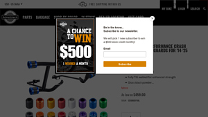 Advanblack - ProTek Rear Performance Crash Bar Saddlebags Guards