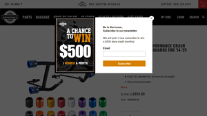 Advanblack - ProTek Rear Performance Crash Bar Saddlebags Guards