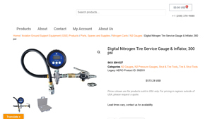 AeroSpecialties - Digital Nitrogen Tire Service Gauge & Inflator