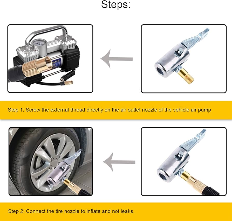 An application scenario or product detail of air compressor nozzle for tires - Image 1