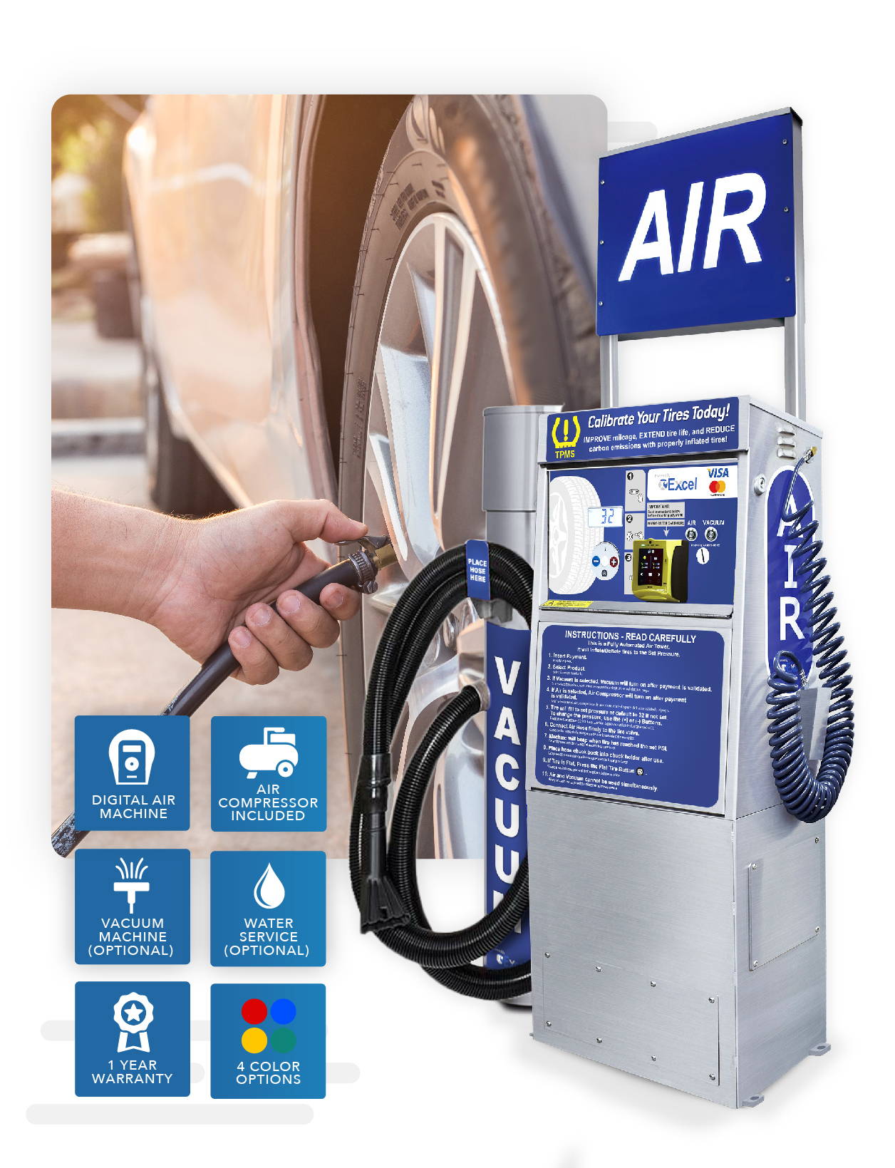 An application scenario or product detail of air compressor with tire gauge - Image 7