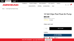 Airhead - 12V High-Pressure Air Pump