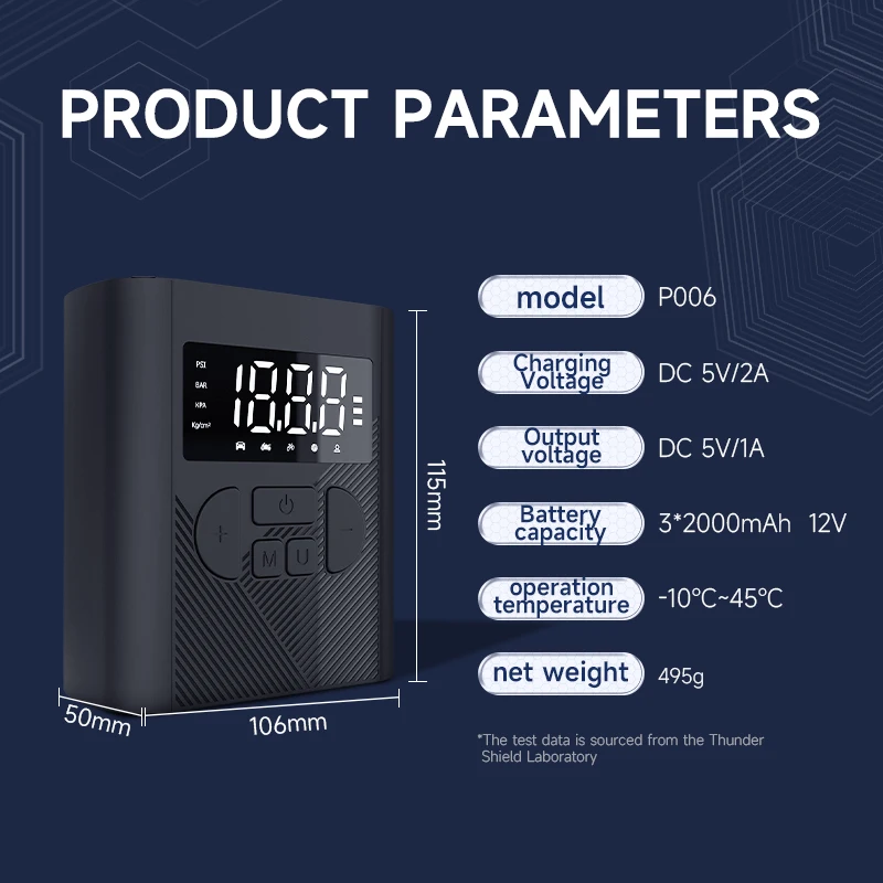 An application scenario or product detail of airmoto tire inflator portable air compressor - Image 19