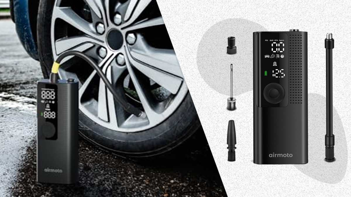 An application scenario or product detail of airmoto tire inflator portable air compressor - Image 22