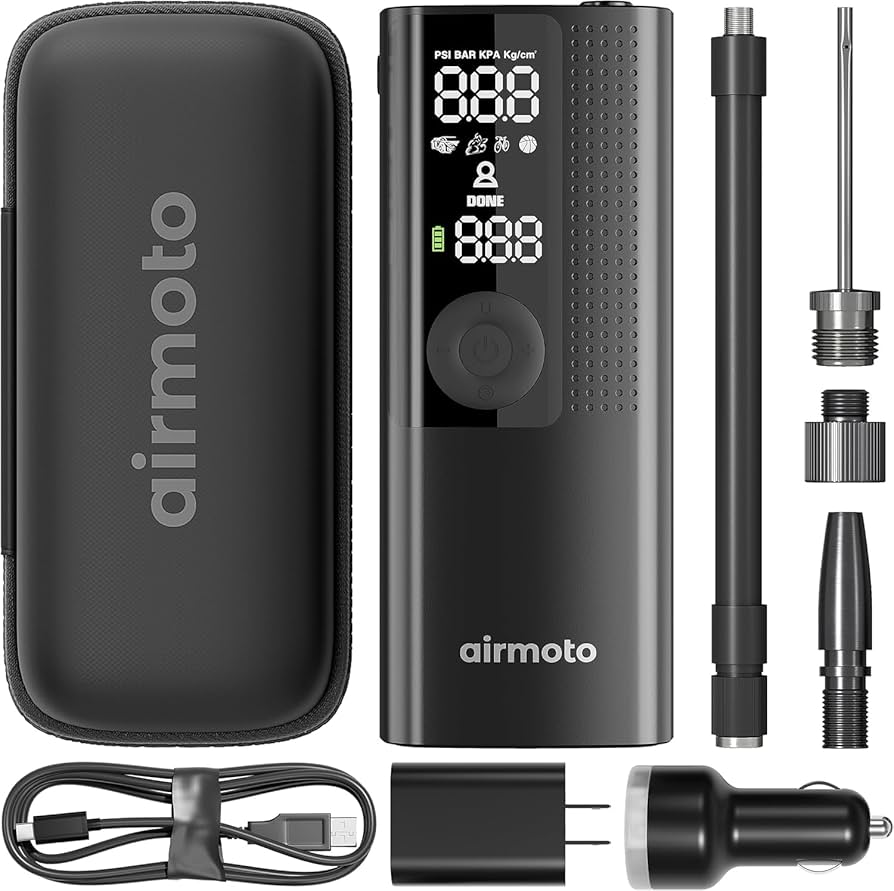 An application scenario or product detail of airmoto tire inflator portable air compressor - Image 23