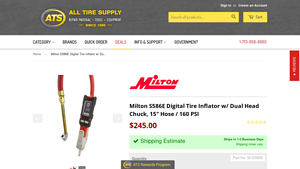 Milton - S586E Digital Tire Inflator