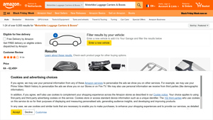 Moto Accessories - Adjustable Luggage Rack