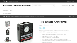Antigravity Batteries - Portable Tire Inflator
