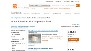 Black & Decker - Air Compressor Parts
