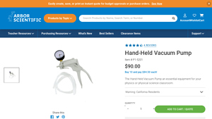 Arbor Scientific - Hand-Held Vacuum Pump