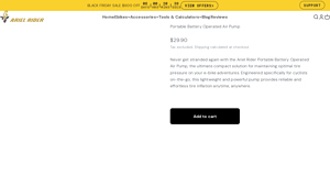 Ariel Rider - Portable Battery Operated Air Pump