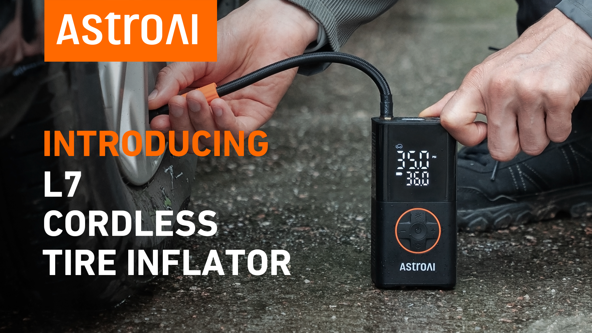 An application scenario or product detail of astroai l7 tire inflator - Image 1