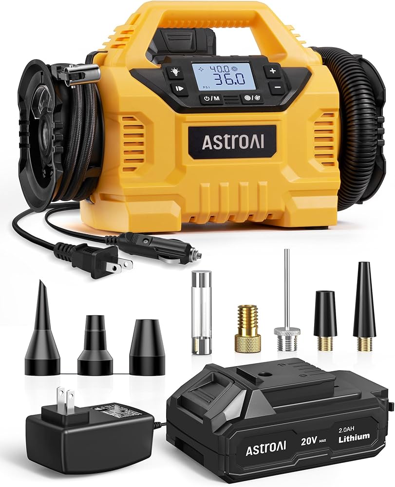 An application scenario or product detail of astroai portable air compressor - Image 5