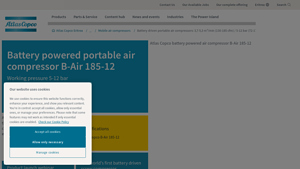 Atlas Copco - B-Air 185-12 Portable Air Compressor
