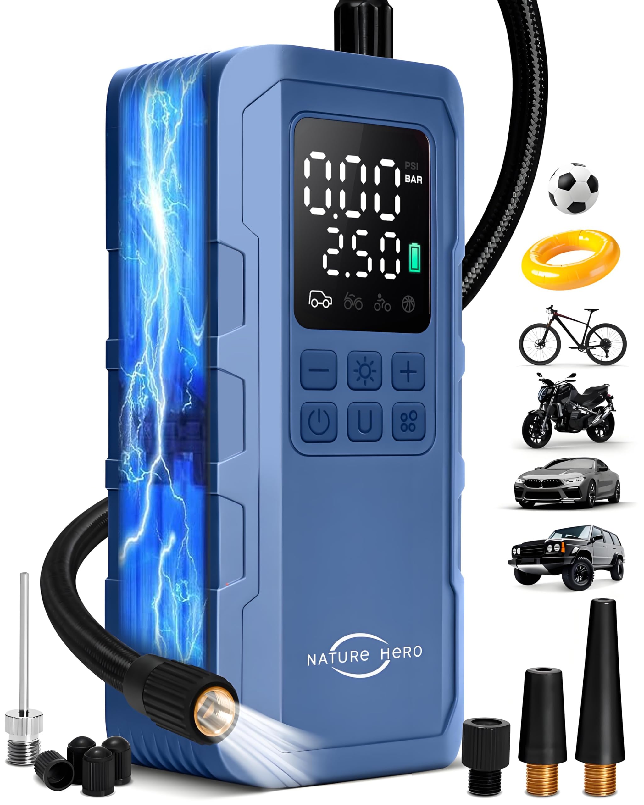 An application scenario or product detail of automotive portable air pump - Image 2