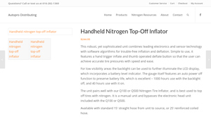 AutoPro - Handheld Nitrogen Top-Off Inflator