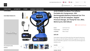 AVID POWER - Cordless Tire Inflator
