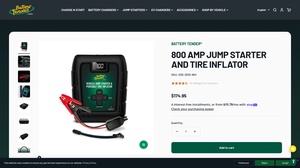 Battery Tender® - 800 AMP Jump Starter and Tire Inflator