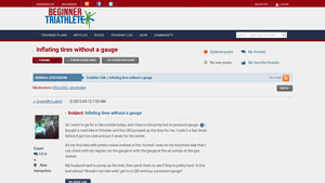 Beginner Triathlete - Presta Valve Adapter