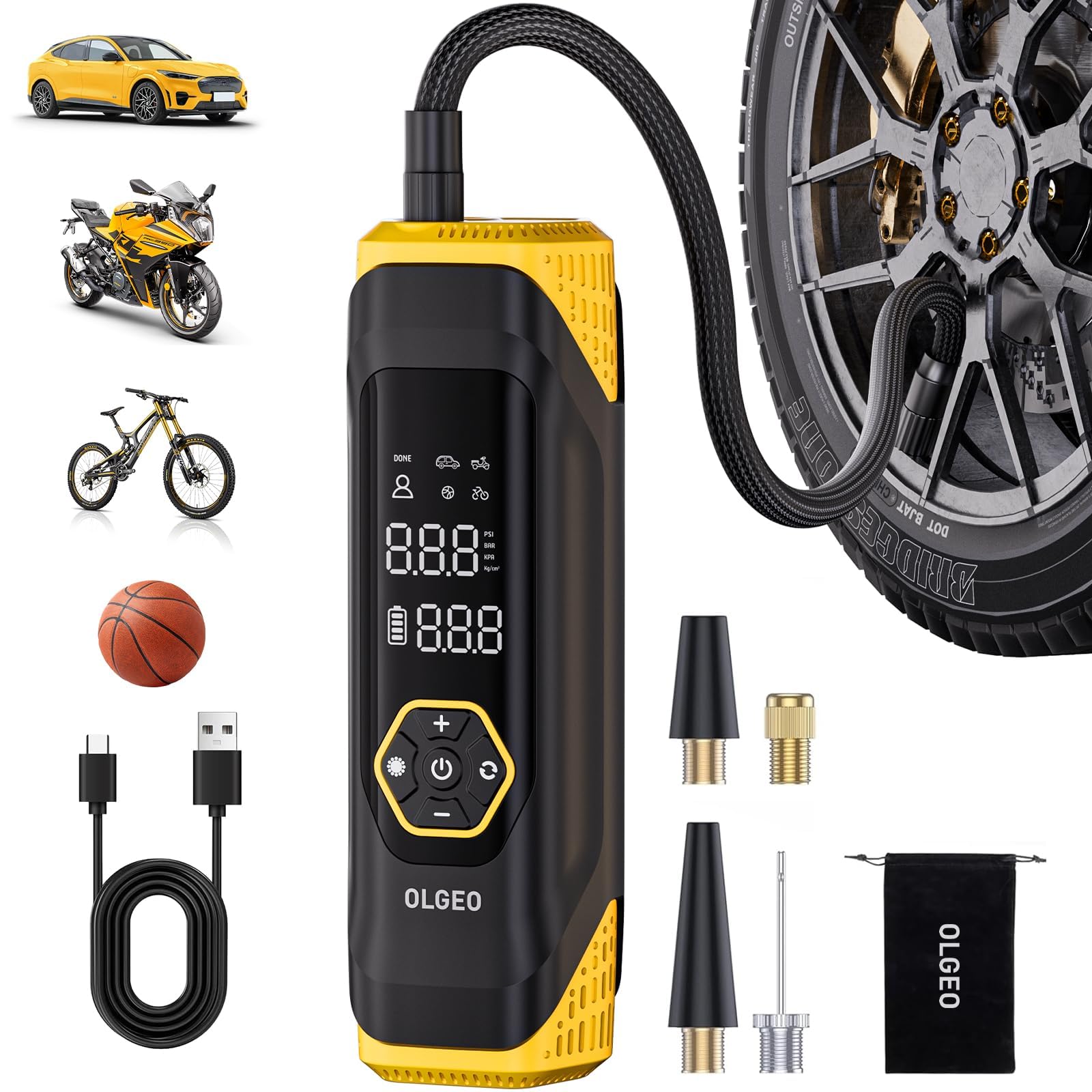 An application scenario or product detail of best air compressor for bike tires - Image 6