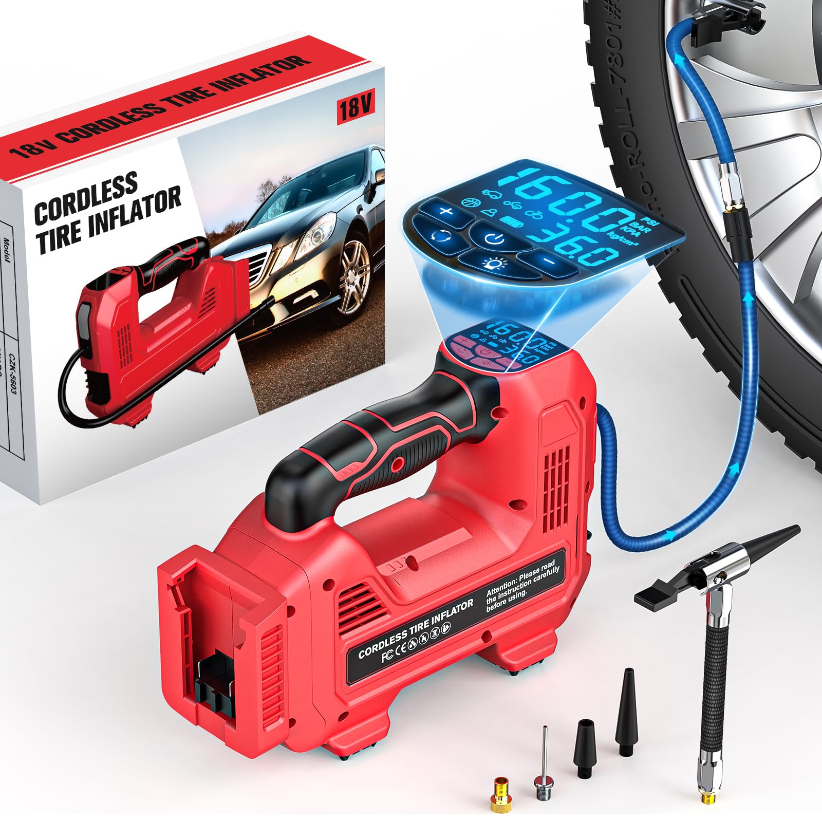 An application scenario or product detail of best cordless bike tire inflator - Image 17