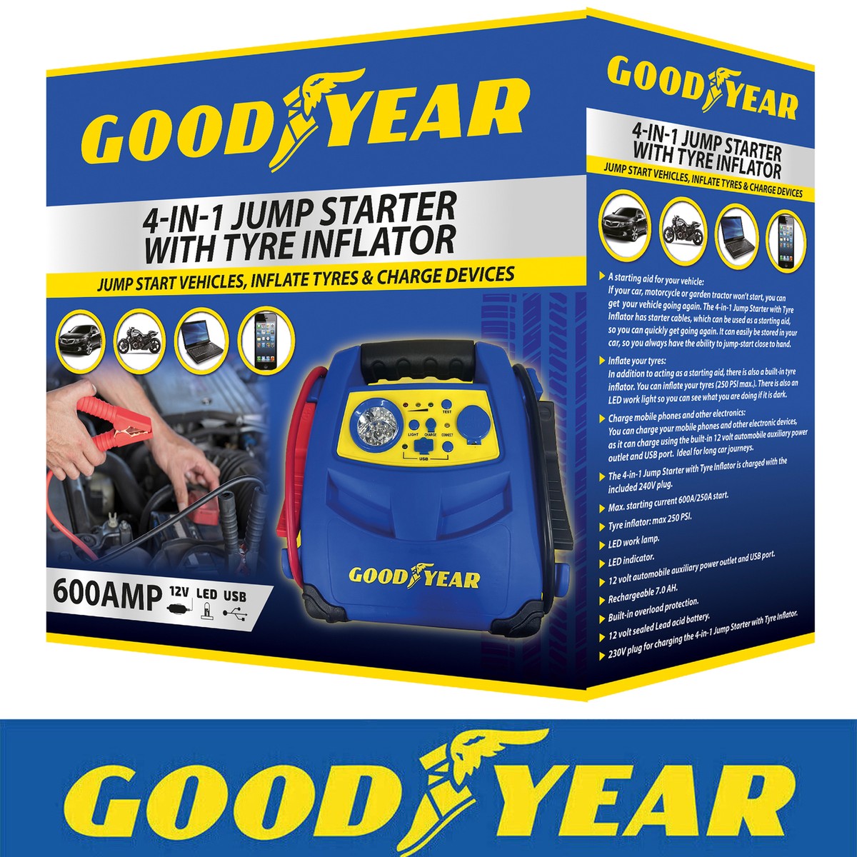 An application scenario or product detail of best jump starter and tire inflator - Image 4