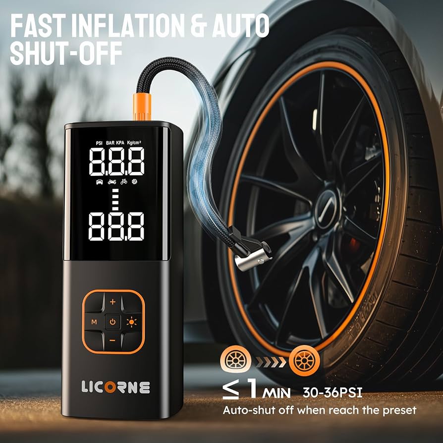 Featured image for the best manual air pump for car tires guide