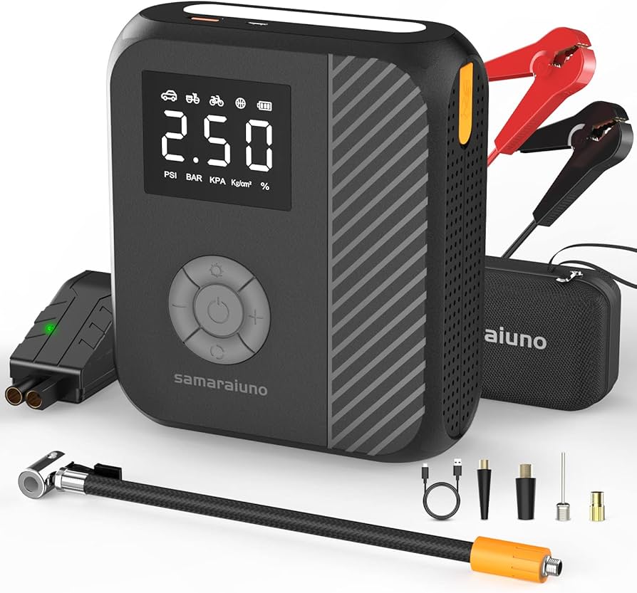 An application scenario or product detail of best portable tire inflator and jump starter - Image 15