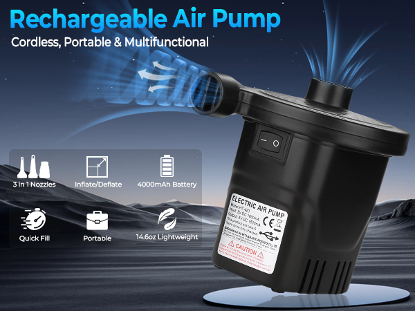 An application scenario or product detail of best rechargeable air pump - Image 2
