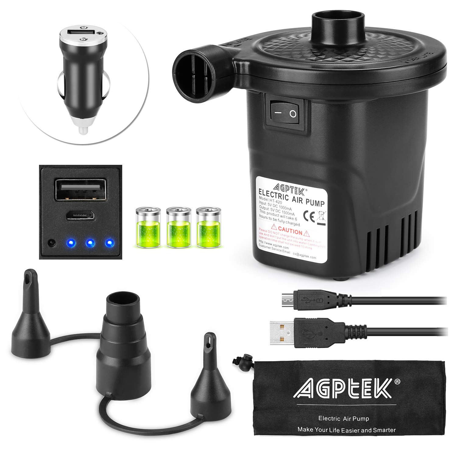 Featured image for the best rechargeable air pump guide