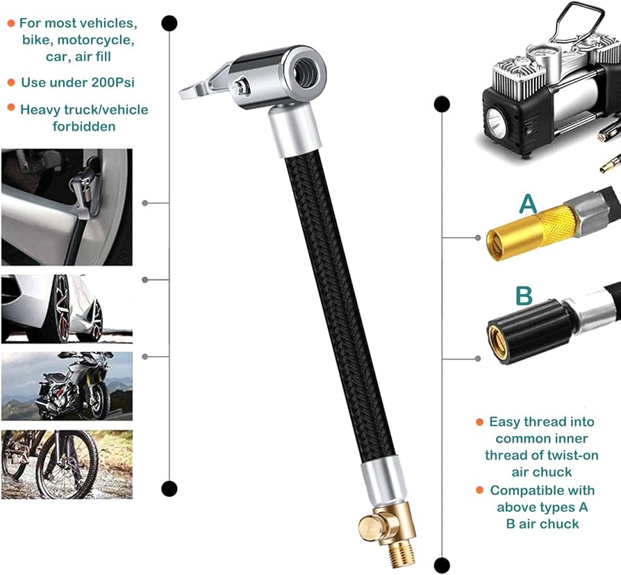 An application scenario or product detail of bike tire inflator adapter - Image 8