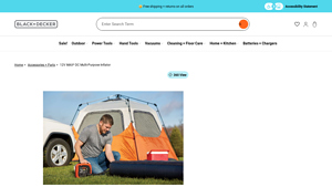 Black & Decker - 12V MAX* DC Multi-Purpose Inflator