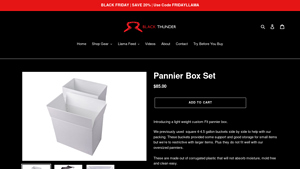 Black Thunder - Llama Pannier Box Set