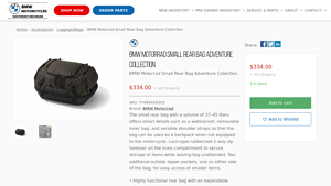 BMW - Motorrad Small Rear Bag