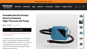 Mission Outdoor - Portable Electric Pump