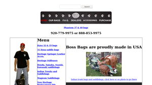 Boss Bags - Detachable Leather Motorcycle Saddlebags