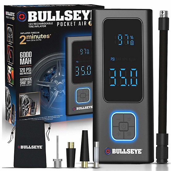 An application scenario or product detail of bullseye rechargeable tire inflator pro - Image 6